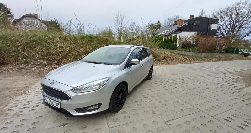 Ford Focus cena 45500 przebieg: 158500, rok produkcji 2016 z Gdańsk małe 137